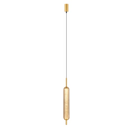 Люстра подвесная светодиодная 5W, 4000K, 320мм, плафон янтарный PLC-7076-320-P-AMBER